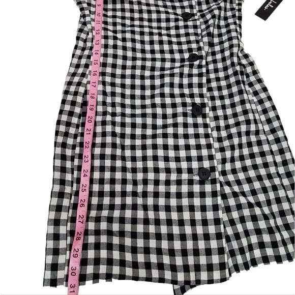 Lulus Check Please Off Shoulder Gingham Dress Nwt - Picture 8 of 12